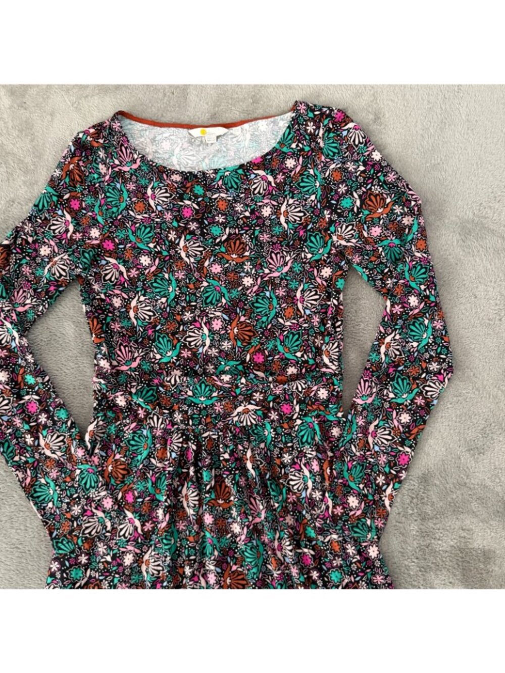 Boden Abigail Jersey Long Sleeve Dress Womens size 4 Regular - Picture 2 of 7